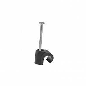 SCM Крепежная скоба Sormat (черная) для круглого электрического кабеля