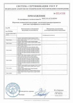 Сертификат на Шуруп ГОСТ 1145-80 оптом 3